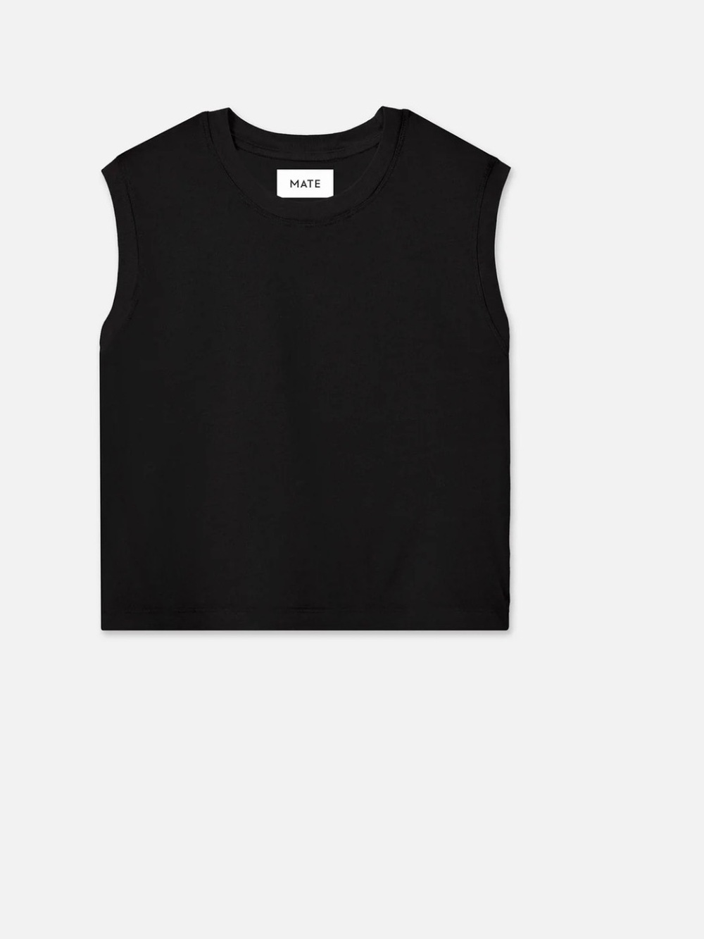 Mate The Label 100% Organic Muscle Tank Top Black , Small
